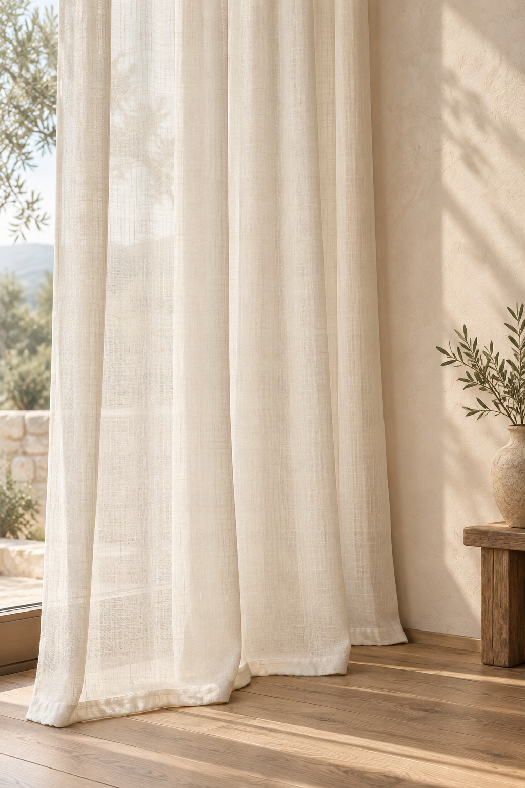 Curtain in an interior